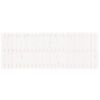 vidaXL Cabeceira de parede 159,5x3x60 cm pinho maci&ccedil;o branco