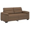vidaXL Sof&aacute; de 2 lugares marrom 180x81x84 cm em tecido