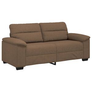 vidaXL Sof&aacute; de 2 lugares marrom 180x81x84 cm em tecido