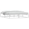 vidaXL Estrutura de cama sem colch&atilde;o branco 180x200 cm metal