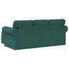 vidaXL Sof&aacute; Verde Escuro 215 x 138 x 80 cm tecido
