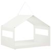 vidaXL Comedouro suspenso para p&aacute;ssaros A&ccedil;o Branco 30 x 23 x 23 cm