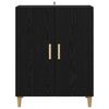 vidaXL Buffet Carvalho Preto 70 x 34 x 90 cm Madeira processada