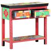 vidaXL Aparador com gaveta Multicolor 80 x 35 x 76 cm