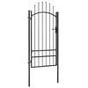 vidaXL Port&atilde;o de jardim Woerden a&ccedil;o 1x2 m preto