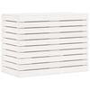 vidaXL Cesto de roupa suja 88,5x44x66 cm pinho maci&ccedil;o branco