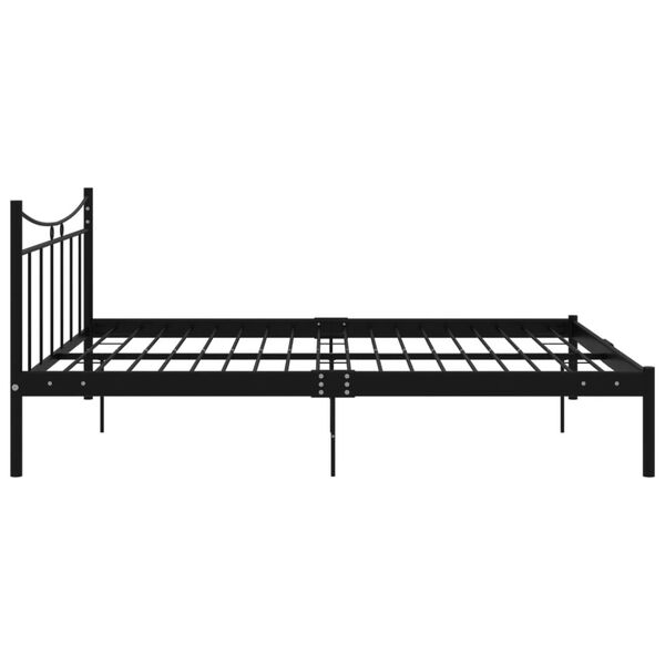 vidaXL Estrutura de cama 160x200 cm metal preto