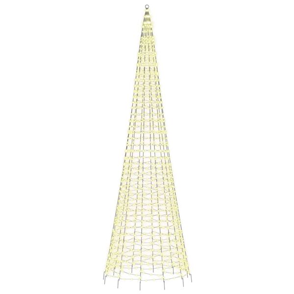 vidaXL &Aacute;rvore de Natal LED 1534 LEDs branco quente 500 cm