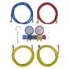 vidaXL Conjunto man&oacute;metro colector com 4 formas para ar condicionado