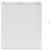vidaXL Cortina Veneziana Branco 105 x 130 cm 35 mm