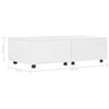 vidaXL Mesa de centro 120x60x35 cm branco brilhante