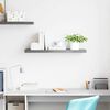 vidaXL Prateleira de parede suspensa 90x23,5x3,8 cm MDF cinzento