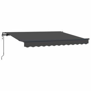vidaXL Toldo retr&aacute;til Antracite 250 x 200 cm tecido
