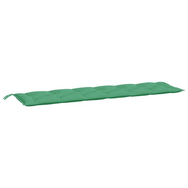 vidaXL Almofadões banco jardim 2 pcs 200x50x7cm tecido oxford verde