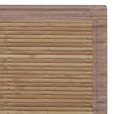vidaXL Tapete de bambu 100x160 cm castanho