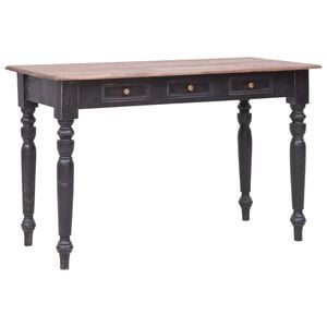 vidaXL Secret&aacute;ria com 3 gavetas 117x57x75 cm madeira de mogno maci&ccedil;a