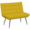 vidaXL Banco 110x74x84 cm veludo amarelo