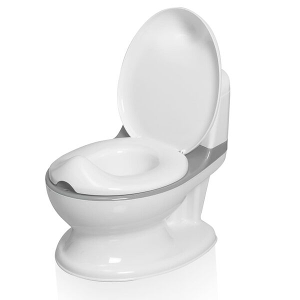 Baninni Bacio de treino com som Pippe cinzento e branco