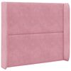 vidaXL Orelha de Cabeceira Rosa 80 x 16 x 4 cm Veludo