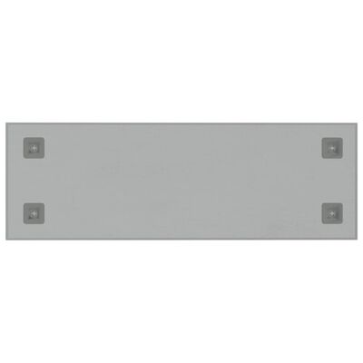 vidaXL Quadro magnético de parede 80x30 cm vidro temperado branco