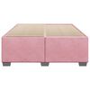 vidaXL Estrutura de cama 140x190 cm veludo rosa