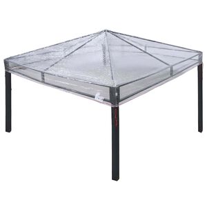 vidaXL Substitui&ccedil;&atilde;o de Capa de Gazebo Transparente 3 x 3 m PVC
