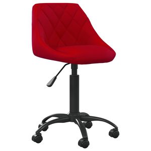 vidaXL Cadeira de escrit&oacute;rio veludo vermelho tinto