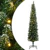 vidaXL &Aacute;rvore de Natal artificial fina com 300 luzes LED 210 cm