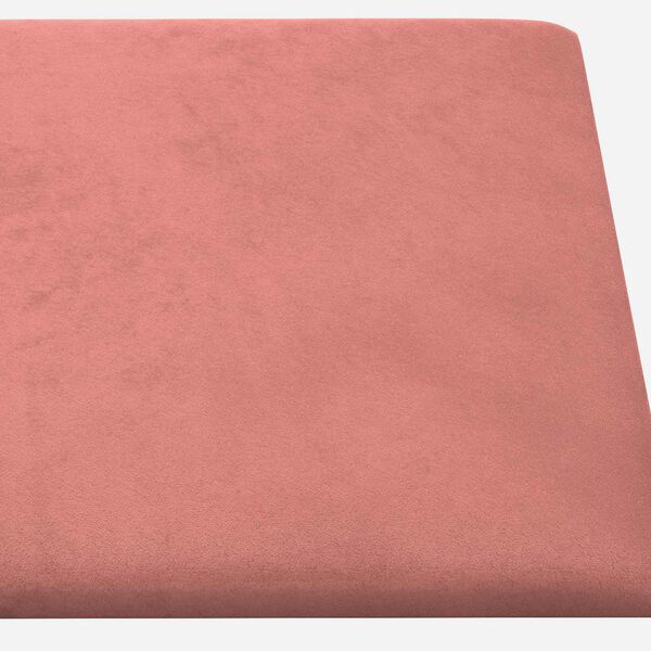 vidaXL Cabeceira de Parede 12 pcs Rosa 30 x 15 cm Veludo