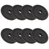 vidaXL Discos de muscula&ccedil;&atilde;o 8 pcs 8x2,5 kg ferro fundido