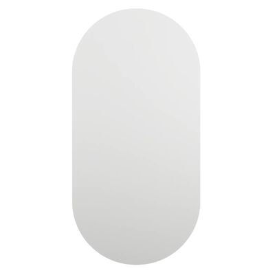 vidaXL Espelho com luzes LED 60x30 cm vidro oval
