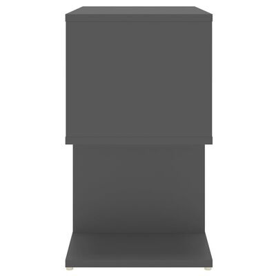 vidaXL Mesas de cabeceira 2 pcs 50x30x51,5 cm contraplacado cinzento