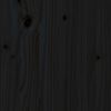 vidaXL Cabeceira de cama 140,5x4x100 cm pinho maci&ccedil;o preto