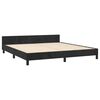 vidaXL Estrutura de cama c/ cabeceira 180x200 cm veludo preto