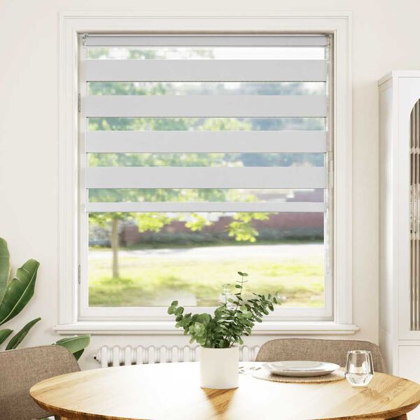 vidaXL Cortina de zebra 95x150 cm largura do tecido 90,9 cm poli&eacute;ster