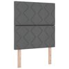 vidaXL Cabeceira com cabeceira Cinzeto 80 cm tecido