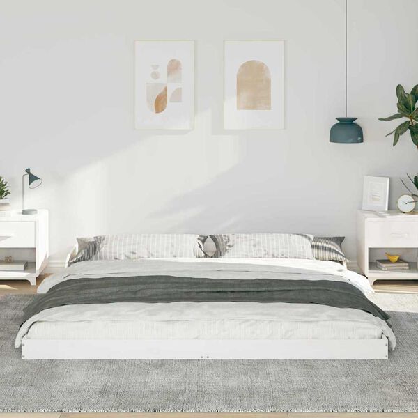 vidaXL Estrutura da Cama Branco 180 x 220 cm