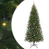 vidaXL &Aacute;rvore de Natal Artificial com 300 LEDs Verde 210 cm PE e PVC