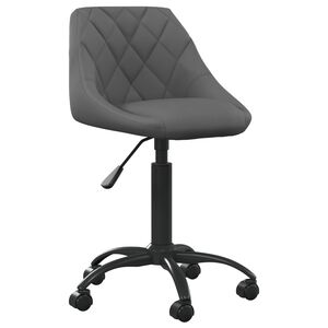 vidaXL Cadeira de escrit&oacute;rio veludo cinzento-escuro