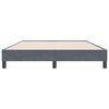 vidaXL Estrutura de cama sem colch&atilde;o 160x220 cm veludo cinza escuro