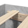 vidaXL Estrutura de cama 200x200 cm derivados de madeira cinza cimento