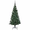 vidaXL &Aacute;rvore de Natal Artificial Pr&eacute;-iluminada Verde 180 cm
