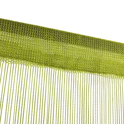 vidaXL Cortinas de fios 2 pcs 100x250 cm verde