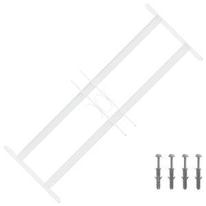 vidaXL Grade de Seguran&ccedil;a para Janelas com 2 Barras Cruzadas 3 unid.