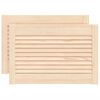 vidaXL Portas de arm&aacute;rio 2 pcs com design de persiana pinho maci&ccedil;o