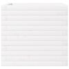 vidaXL Vaso/floreira de jardim 50x50x46 cm pinho maci&ccedil;o branco