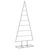 vidaXL &Aacute;rvore de Natal para decora&ccedil;&atilde;o 180 cm metal preto