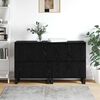 vidaXL Buffet 2 pcs Carvalho Preto 60 x 35 x 70 cm
