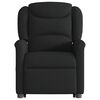 vidaXL Poltrona de massagens reclin&aacute;vel elevat&oacute;ria tecido preto