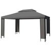 vidaXL Gazebo com cord&otilde;es de luzes LED 3x4 m antracite